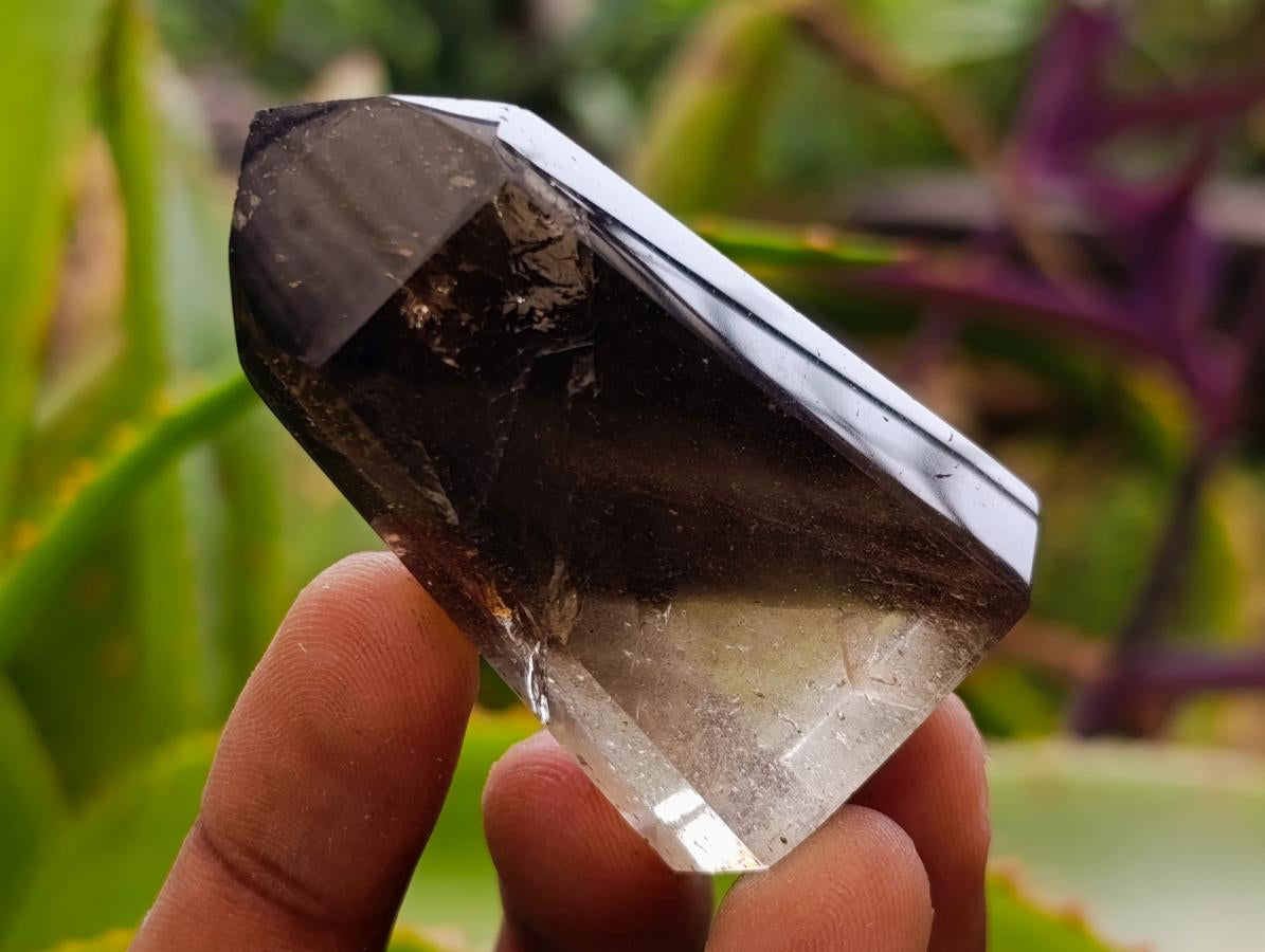 Polished Dark Morion Smokey Quartz Crystals x 12 From Madagascar - Toprock Gemstones and Minerals 
