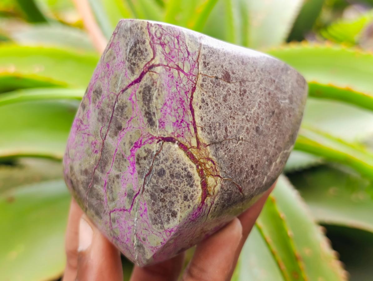 Polished Stichtite Free Forms x 6 From Barberton, South Africa - Toprock Gemstones and Minerals 