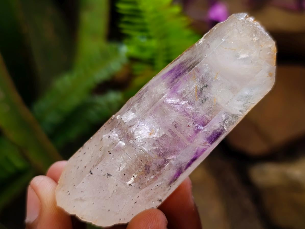 Natural Mix of Window Smokey Quartz and Amethyst Crystals x 32 From Brandberg, Namibia - Toprock Gemstones and Minerals 
