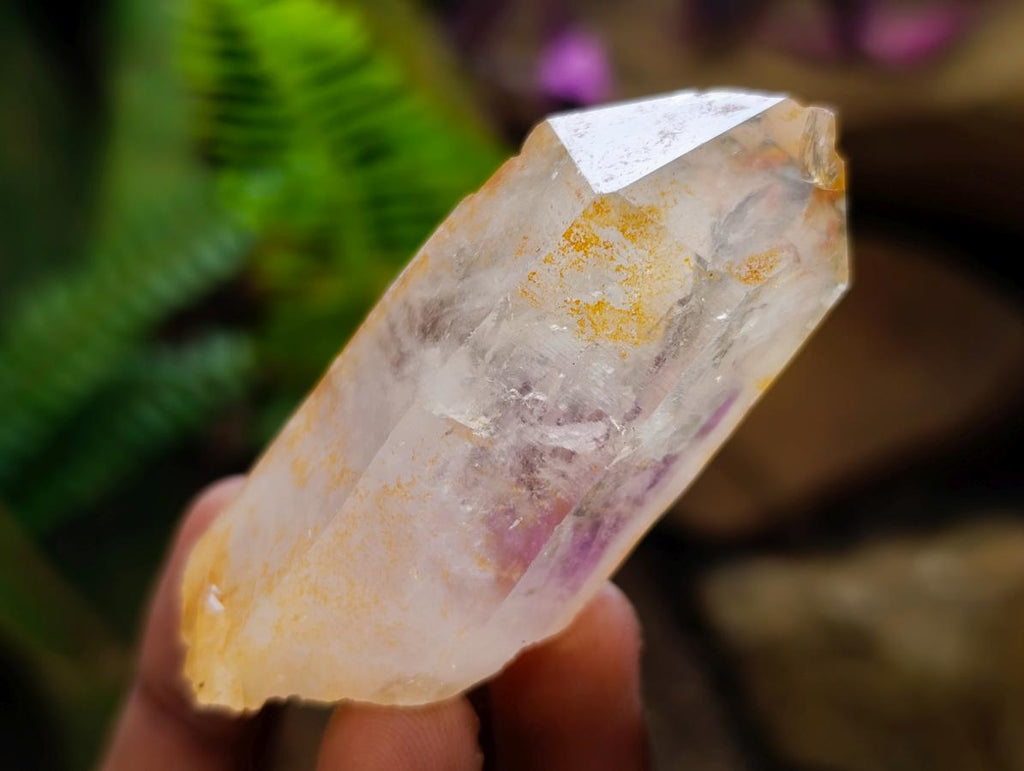 Natural Mix of Window Smokey Quartz and Amethyst Crystals x 32 From Brandberg, Namibia - Toprock Gemstones and Minerals 