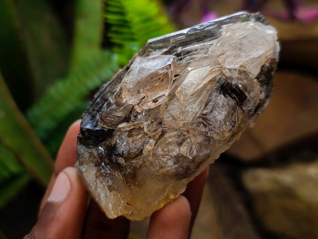 Natural Mix of Window Smokey Quartz and Amethyst Crystals x 32 From Brandberg, Namibia - Toprock Gemstones and Minerals 
