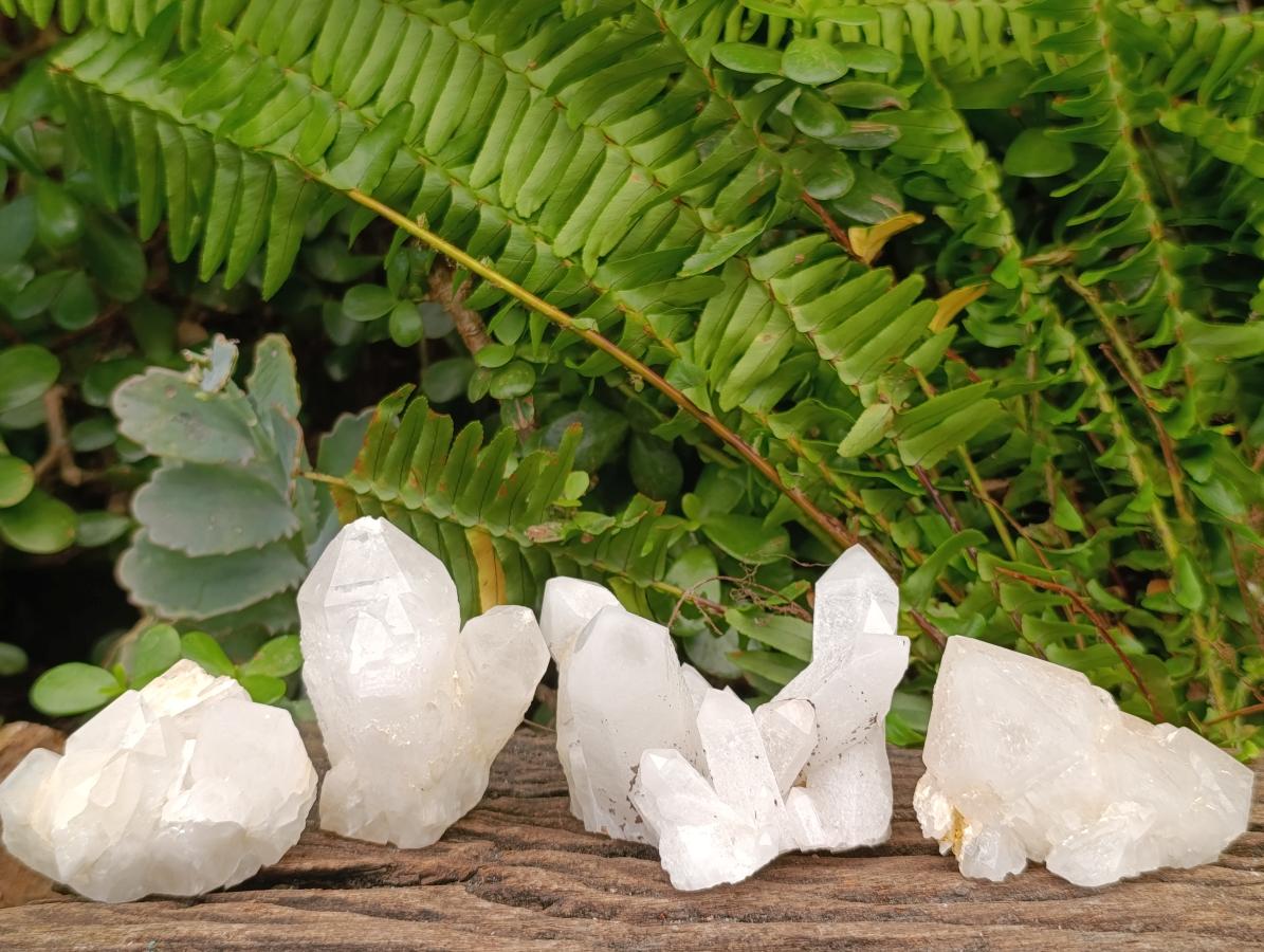 Natural Cascading "Anananas" Candle Quartz Clusters x 12 From Antsirabe, Madagascar - Toprock Gemstones and Minerals 