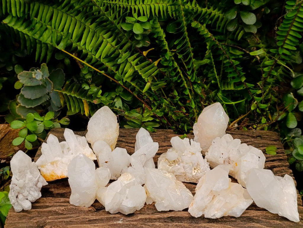 Natural Cascading "Anananas" Candle Quartz Clusters x 12 From Antsirabe, Madagascar - Toprock Gemstones and Minerals 