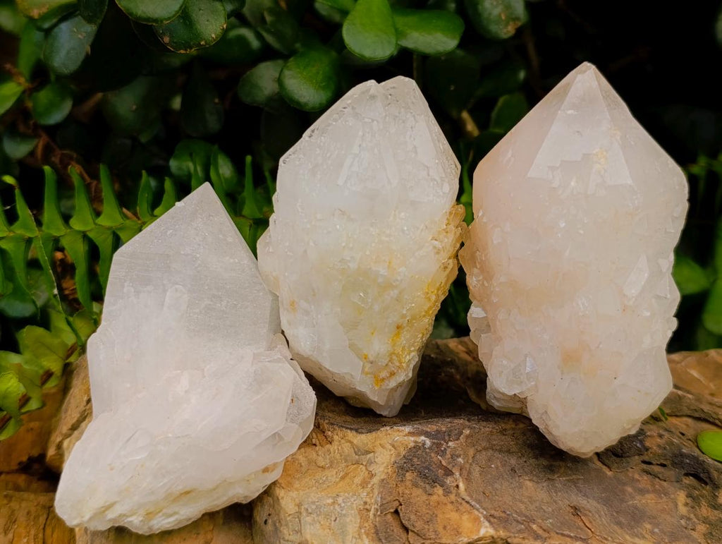Natural Cascading "Anananas" Candle Quartz Clusters x 12 From Antsirabe, Madagascar - Toprock Gemstones and Minerals 