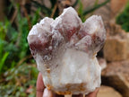 Natural Red Hematoid Quartz Crystal and Clusters x 4 From Karoi, Zimbabwe - Toprock Gemstones and Minerals 