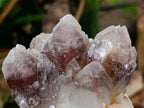 Natural Red Hematoid Quartz Crystal and Clusters x 4 From Karoi, Zimbabwe - Toprock Gemstones and Minerals 