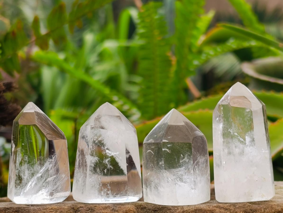 Polished Clear Quartz Crystals x 20 From Madagascar - Toprock Gemstones and Minerals 