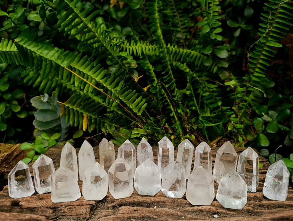 Polished Clear Quartz Crystals x 20 From Madagascar - Toprock Gemstones and Minerals 