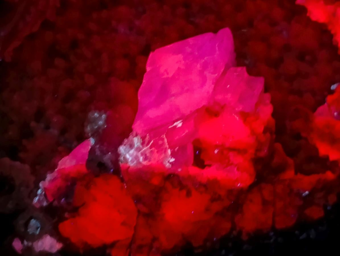 Natural Large Rhombohedral Calcite Specimen with Phosphorus Aragonite x 1 From Albert's Mountain, Lesotho - Toprock Gemstones and Minerals 