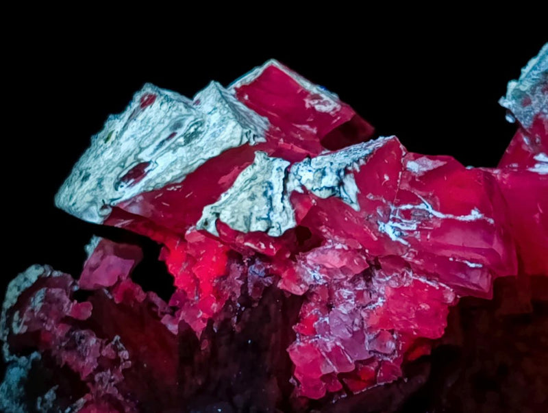 Natural Large Rhombohedral Calcite Specimen with Phosphorus Aragonite x 1 From Albert's Mountain, Lesotho - Toprock Gemstones and Minerals 