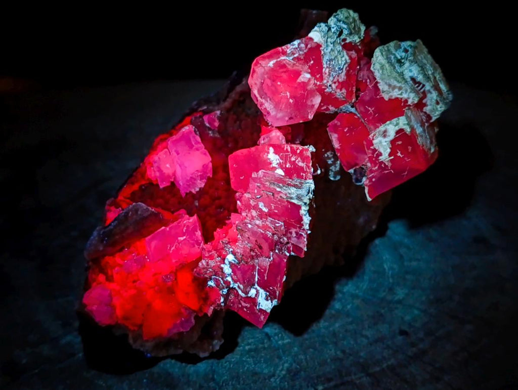 Natural Large Rhombohedral Calcite Specimen with Phosphorus Aragonite x 1 From Albert's Mountain, Lesotho - Toprock Gemstones and Minerals 