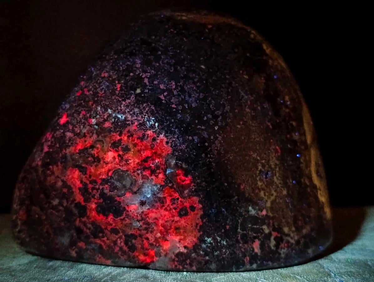 Polished Henties Bay Flower Jasper Standing Display Pieces x 3 From Namibia - Toprock Gemstones and Minerals 