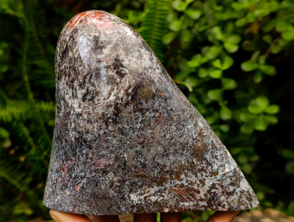 Polished Henties Bay Flower Jasper Standing Display Pieces x 3 From Namibia - Toprock Gemstones and Minerals 