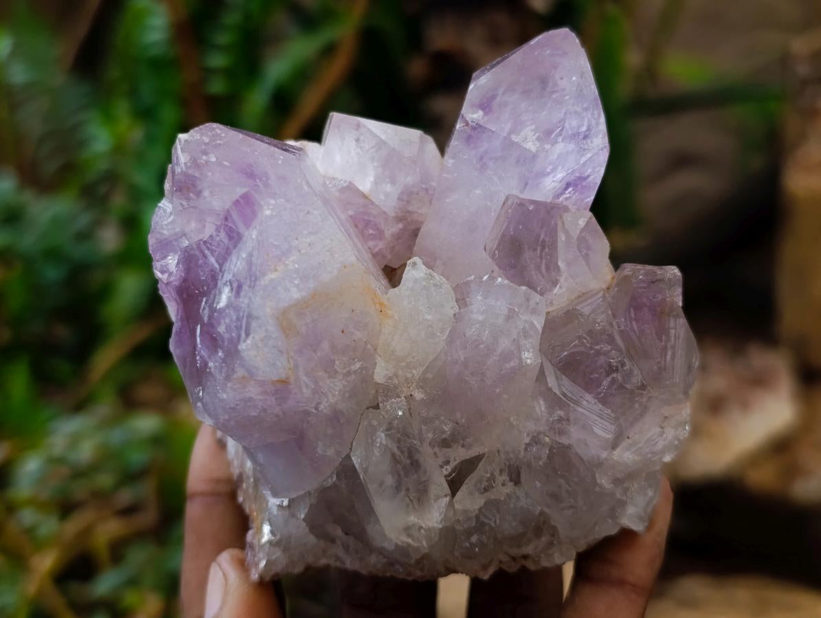 Natural Jacaranda Amethyst Clusters x 5 From Mumbwa, Zambia - Toprock Gemstones and Minerals 