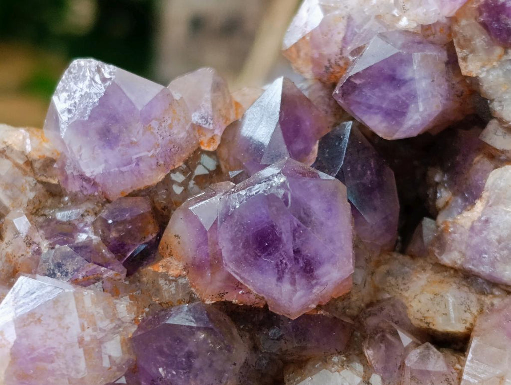 Natural Jacaranda Amethyst Clusters x 5 From Mumbwa, Zambia - Toprock Gemstones and Minerals 