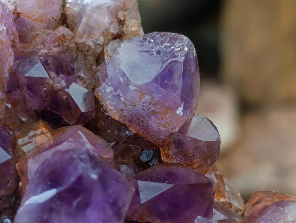 Natural Jacaranda Amethyst Clusters x 5 From Mumbwa, Zambia - Toprock Gemstones and Minerals 