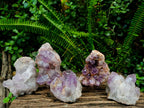 Natural Jacaranda Amethyst Clusters x 5 From Mumbwa, Zambia - Toprock Gemstones and Minerals 