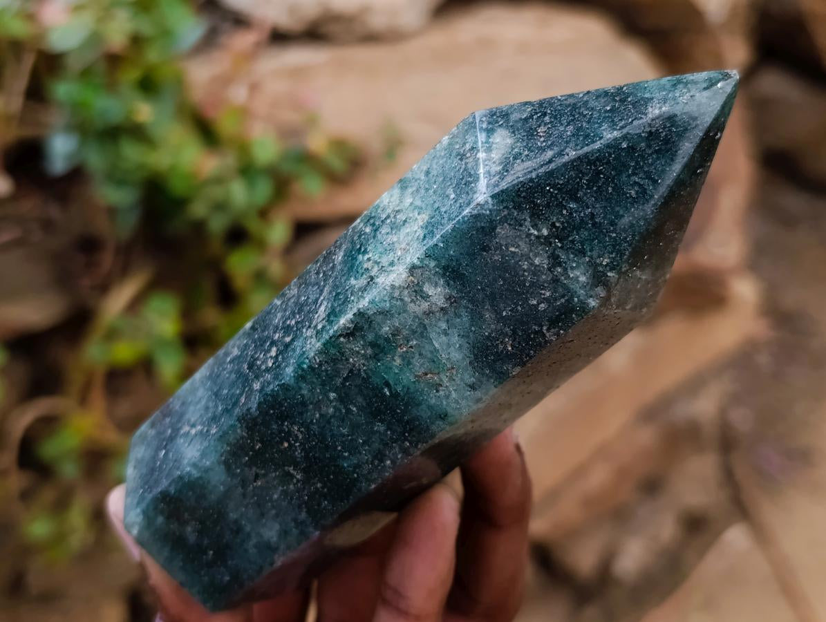 Polished Fuchsite Quartz Display Crystals x 4 From Andakatany, Madagascar - Toprock Gemstones and Minerals 