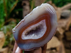 Polished One Side Red Shashe River Agate Nodules x 4 From Shashe River, Zimbabwe - Toprock Gemstones and Minerals 