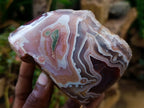 Polished One Side Red Shashe River Agate Nodules x 4 From Shashe River, Zimbabwe - Toprock Gemstones and Minerals 
