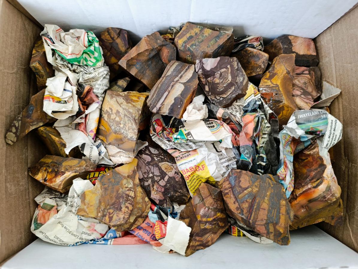 Natural Nguni Jasper Cobbed Specimens x 28 From Northern Cape, South Africa - Toprock Gemstones and Minerals 