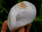 Polished and Natural Blue Lace Agate Standing Display Pieces x 6 From Nsanje, Malawi - Toprock Gemstones and Minerals 