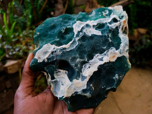 Polished One Side Mtorolite Chrysoprase Slices x 2 From Mutorashanga, Zimbabwe - Toprock Gemstones and Minerals 