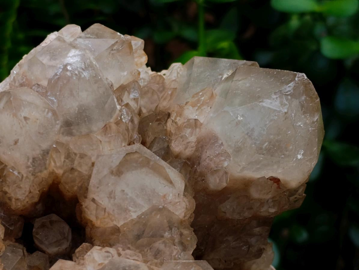 Natural XXL Cascading White Phantom Smokey Luena Quartz Cluster x 1 From Luena, Congo - Toprock Gemstones and Minerals 