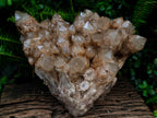 Natural XXL Cascading White Phantom Smokey Luena Quartz Cluster x 1 From Luena, Congo - Toprock Gemstones and Minerals 