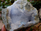 Natural Blue Lace Agate Specimens x 3 From Nsanje, Malawi - Toprock Gemstones and Minerals 