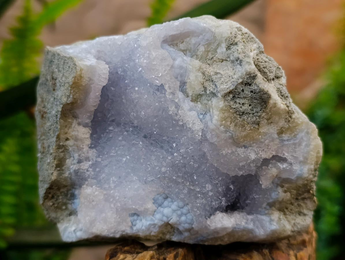 Natural Blue Lace Agate Specimens x 3 From Nsanje, Malawi - Toprock Gemstones and Minerals 