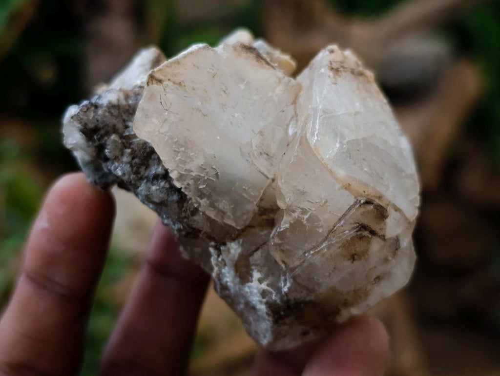 Natural Stacked Rhombohedral Calcite Specimens with Phosphorus Aragonite x 6 From Albert's Mountain, Lesotho - Toprock Gemstones and Minerals 