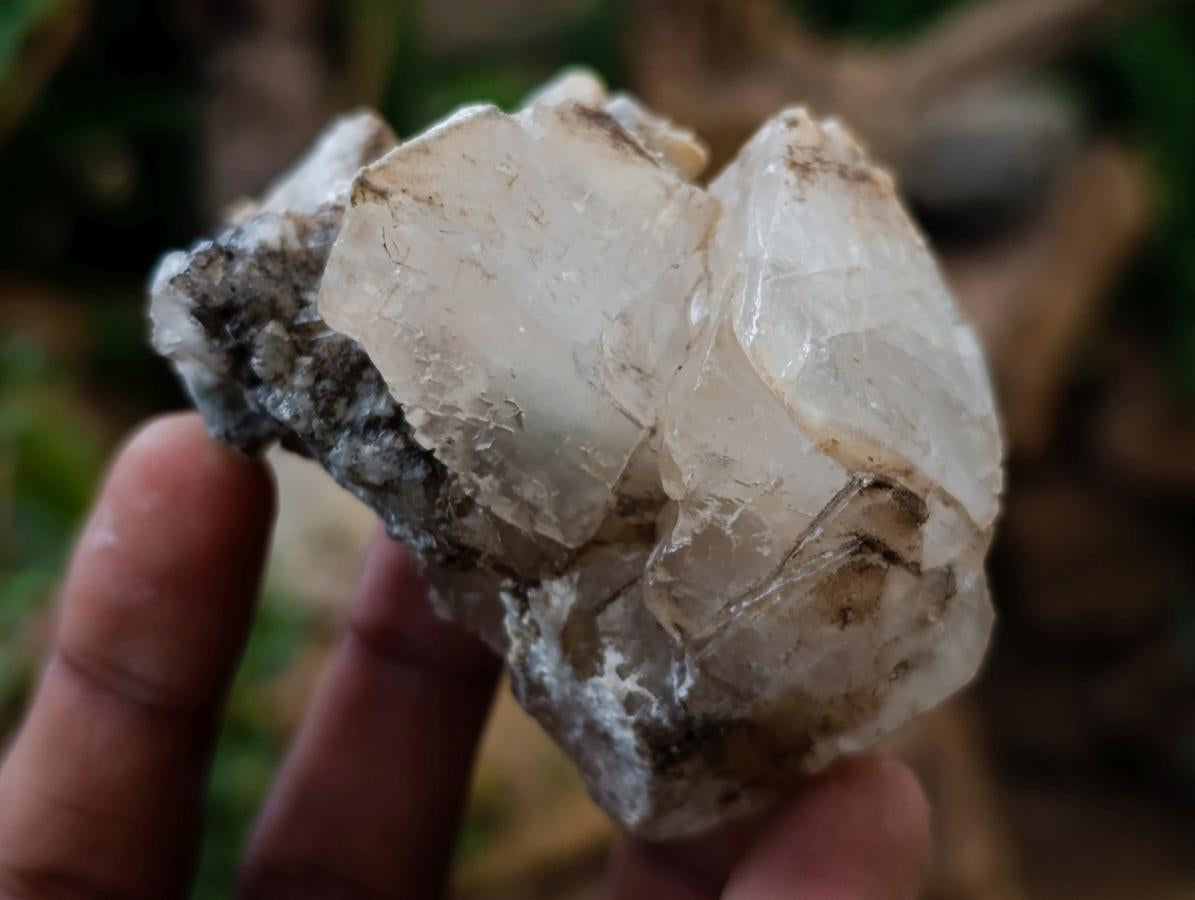 Natural Stacked Rhombohedral Calcite Specimens with Phosphorus Aragonite x 6 From Albert's Mountain, Lesotho - Toprock Gemstones and Minerals 