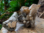 Natural Stacked Rhombohedral Calcite Specimens with Phosphorus Aragonite x 6 From Albert's Mountain, Lesotho - Toprock Gemstones and Minerals 
