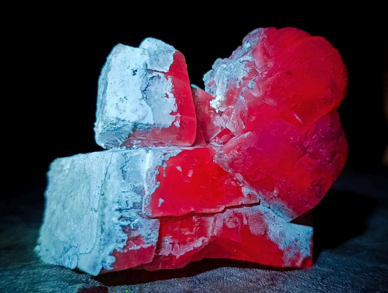 Natural Stacked Rhombohedral Calcite Specimens with Phosphorus Aragonite x 6 From Albert's Mountain, Lesotho - Toprock Gemstones and Minerals 