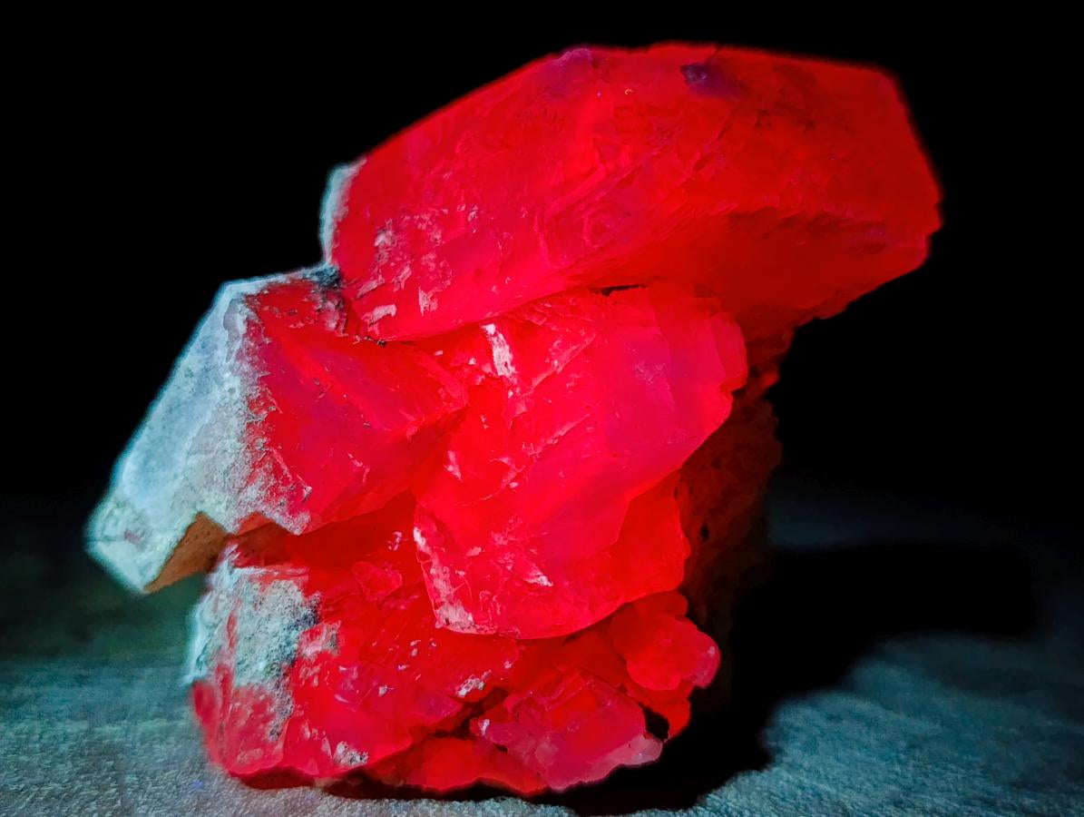 Natural Stacked Rhombohedral Calcite Specimens with Phosphorus Aragonite x 6 From Albert's Mountain, Lesotho - Toprock Gemstones and Minerals 