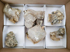 Natural Stacked Rhombohedral Calcite Specimens with Phosphorus Aragonite x 6 From Albert's Mountain, Lesotho - Toprock Gemstones and Minerals 