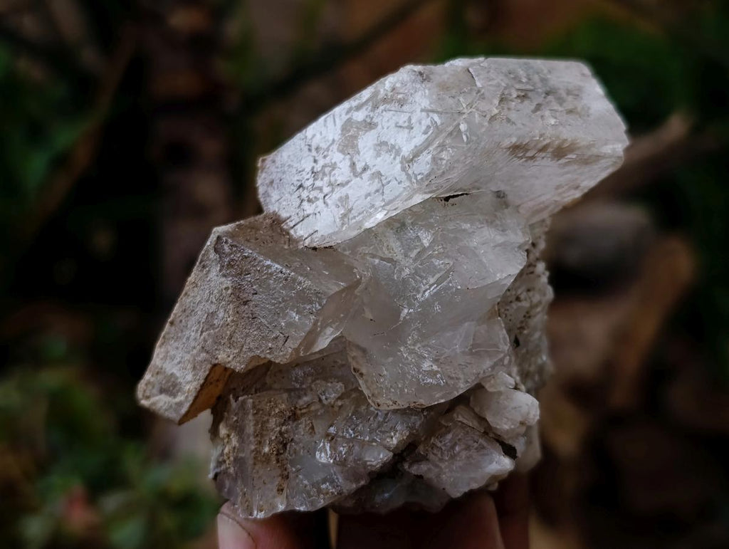 Natural Stacked Rhombohedral Calcite Specimens with Phosphorus Aragonite x 6 From Albert's Mountain, Lesotho - Toprock Gemstones and Minerals 