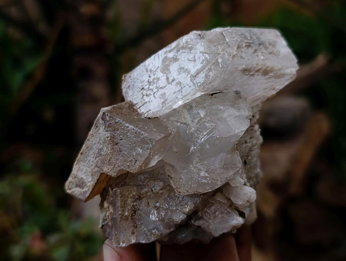 Natural Stacked Rhombohedral Calcite Specimens with Phosphorus Aragonite x 6 From Albert's Mountain, Lesotho - Toprock Gemstones and Minerals 