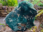 Polished XL One Side Mtorolite Chrysoprase Slice x 1 From Mutorashanga, Zimbabwe - Toprock Gemstones and Minerals 