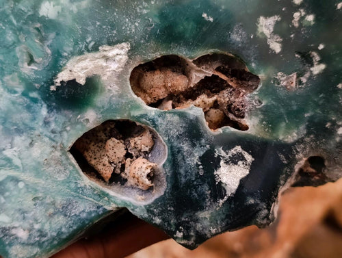 Polished XL One Side Mtorolite Chrysoprase Slice x 1 From Mutorashanga, Zimbabwe - Toprock Gemstones and Minerals 