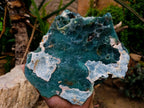 Polished XL One Side Mtorolite Chrysoprase Slice x 1 From Mutorashanga, Zimbabwe - Toprock Gemstones and Minerals 