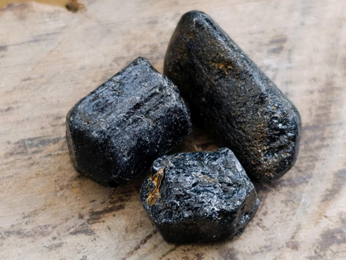 Natural Mini Schorl Black Tourmaline Double Terminated Crystals and Crystals x 1,71 Kg Lot From Zimbabwe - Toprock Gemstones and Minerals 