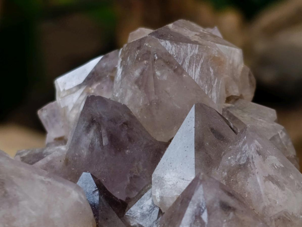 Natural Smokey Spirit Amethyst Clusters x 3 From Boekenhouthoek, South Africa - Toprock Gemstones and Minerals 