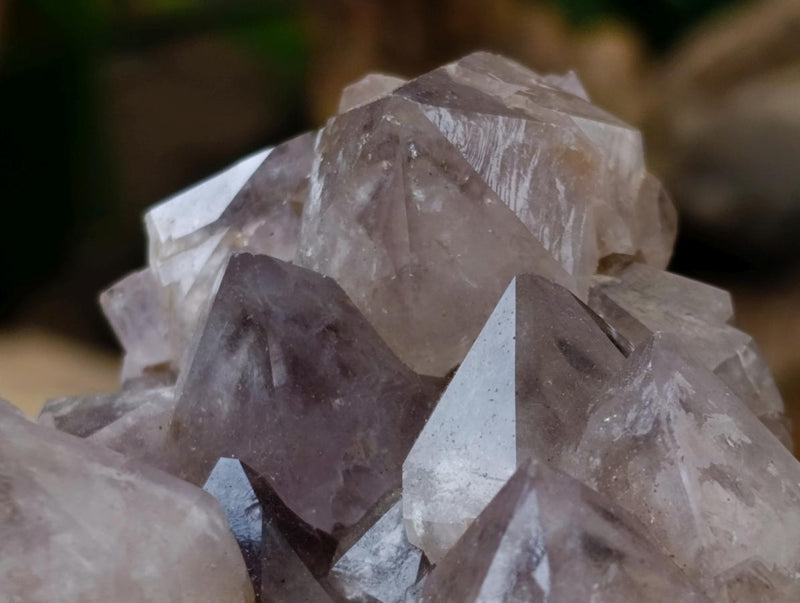 Natural Smokey Spirit Amethyst Clusters x 3 From Boekenhouthoek, South Africa - Toprock Gemstones and Minerals 