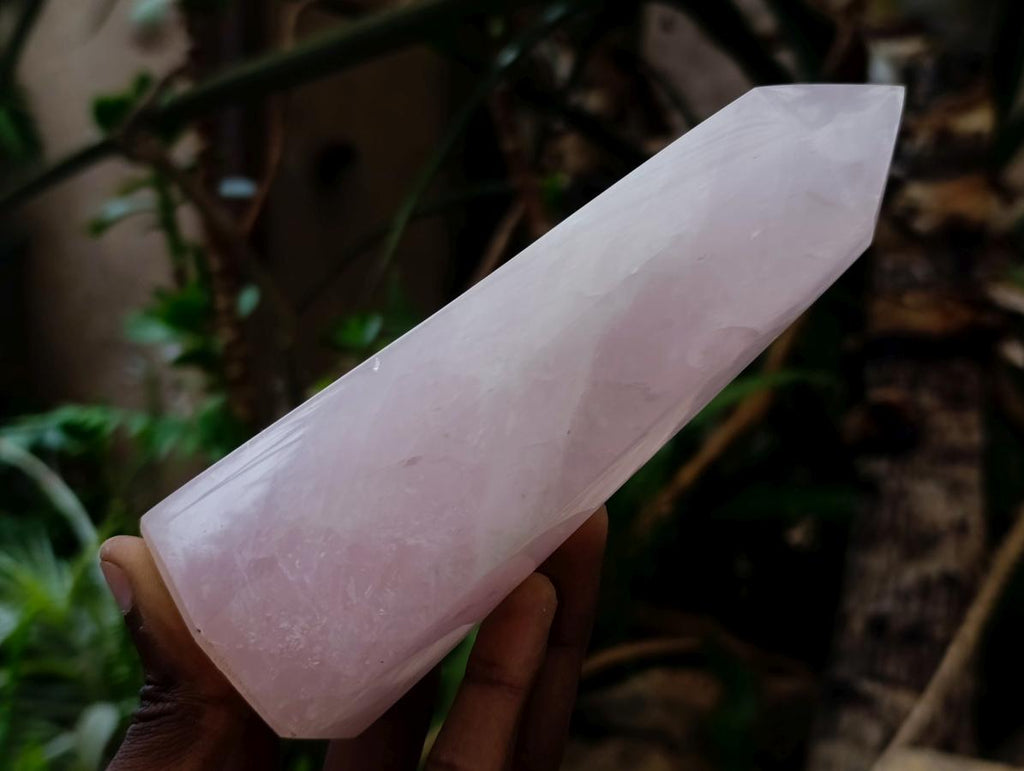 Polished Gemmy Rose Quartz Crystals x 3 From Madagascar - Toprock Gemstones and Minerals 