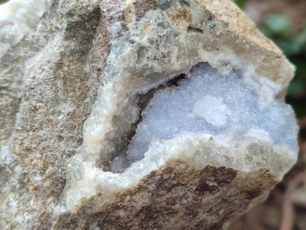 Natural Blue Lace Agate Geode Specimens x 5 From Nsanje, Malawi - Toprock Gemstones and Minerals 