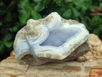 Natural Blue Lace Agate Geode Specimens x 5 From Nsanje, Malawi - Toprock Gemstones and Minerals 