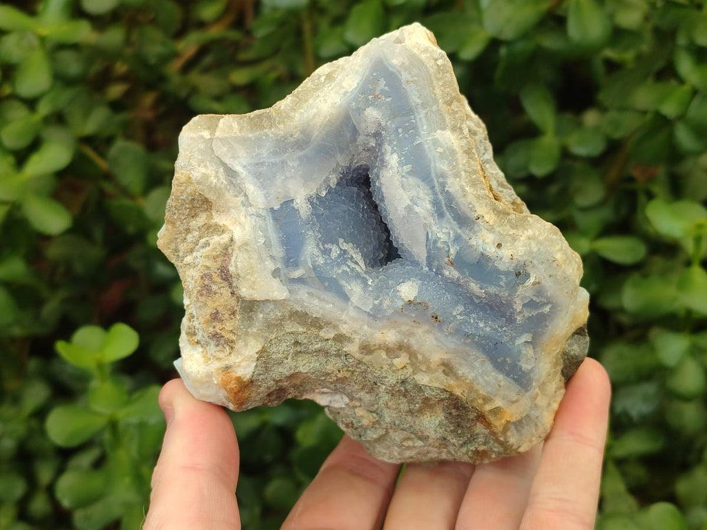 Natural Blue Lace Agate Geode Specimens x 5 From Nsanje, Malawi - Toprock Gemstones and Minerals 