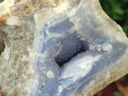 Natural Blue Lace Agate Geode Specimens x 5 From Nsanje, Malawi - Toprock Gemstones and Minerals 